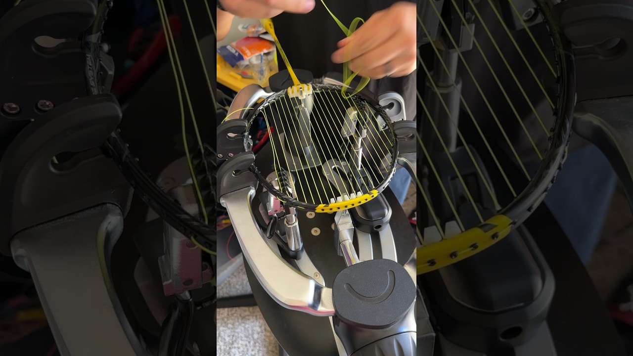 ASMR Badminton Stringing - Yonex Nanoflare 1000Z @ 30 lbs