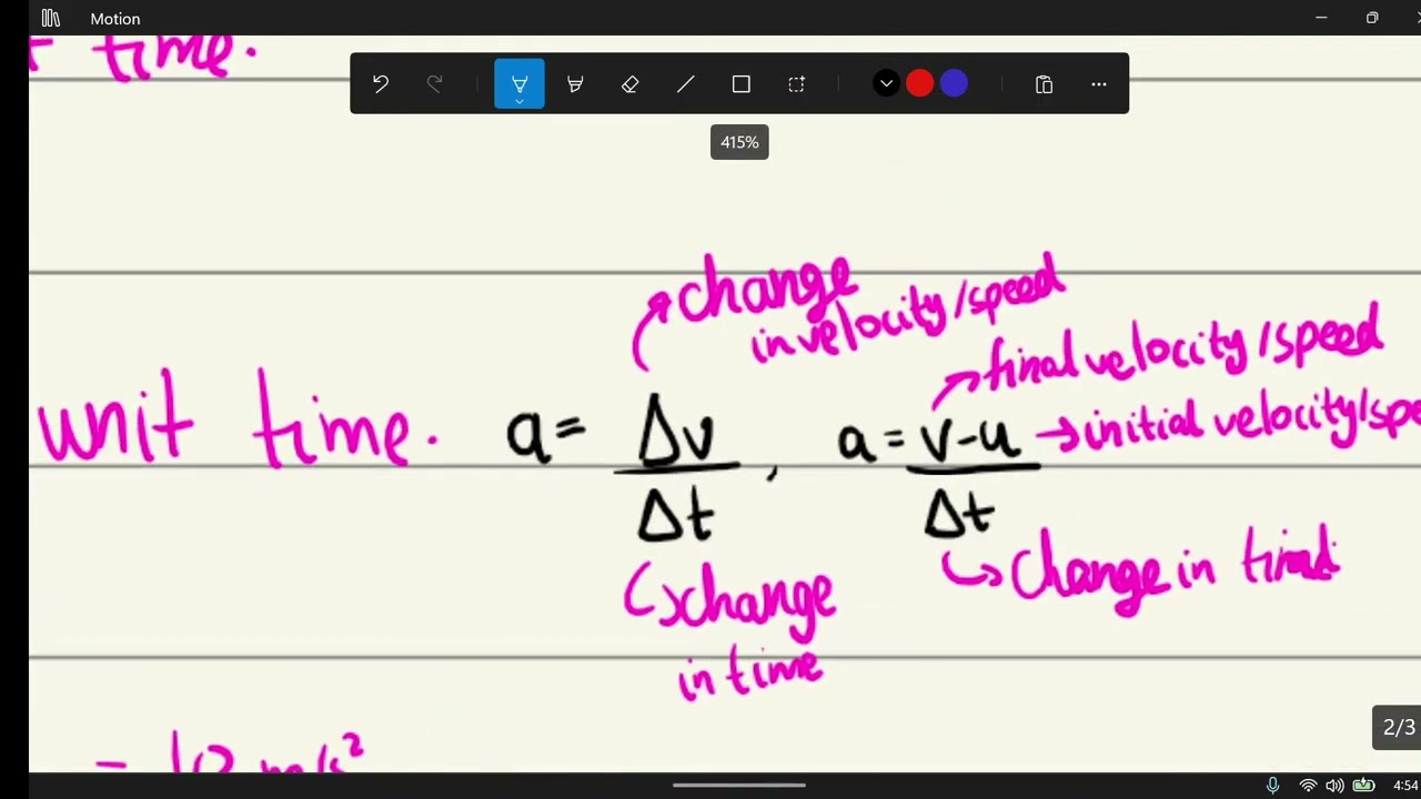 Motion  part 2 O levels Physics