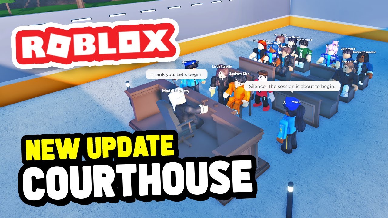 Новое обновление «Судебный процесс» в Roblox My Prison