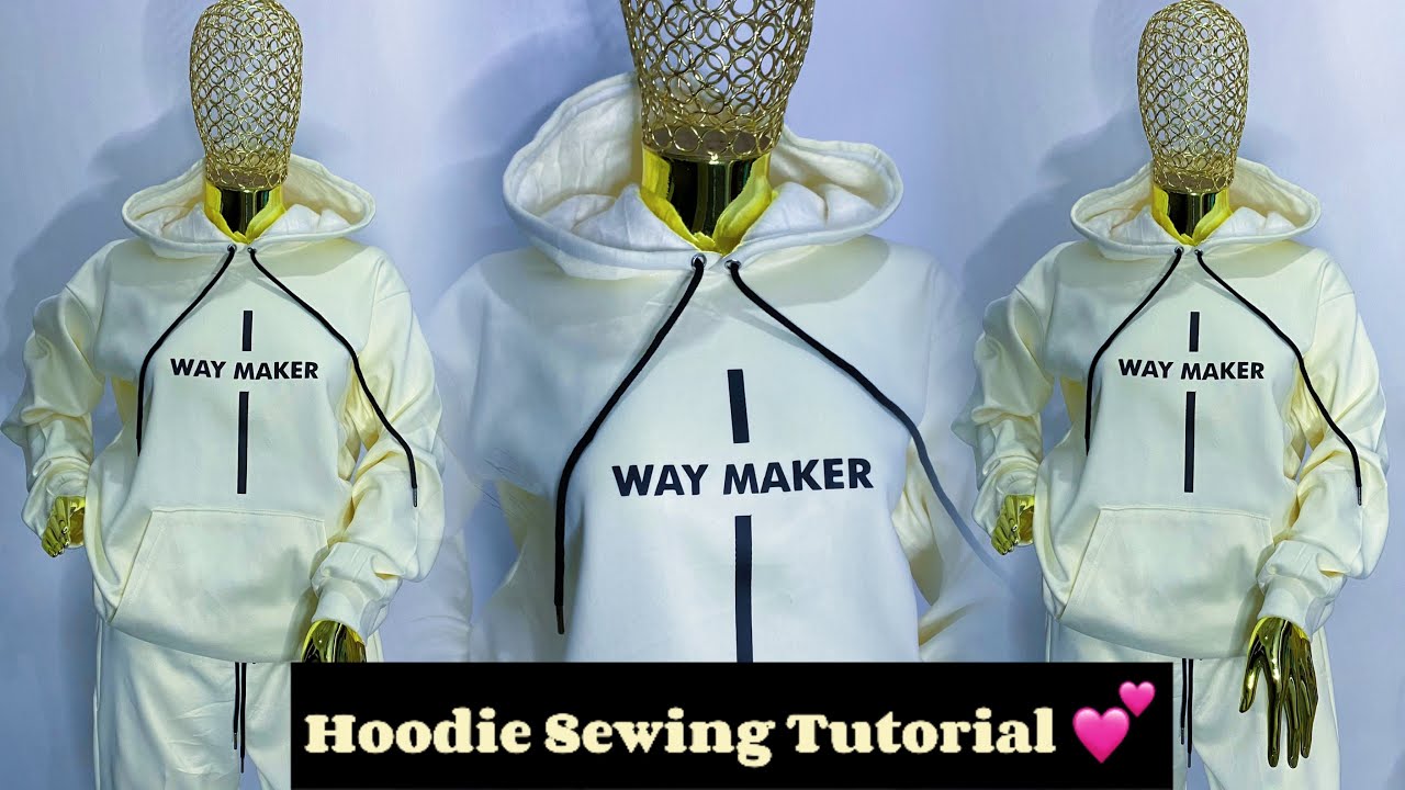 DIY:HOW TO SEW A HOODIE TOP| SEWING TUTORIAL FOR BEGINNERS | STREETWEARS #diy #fashion #beginners