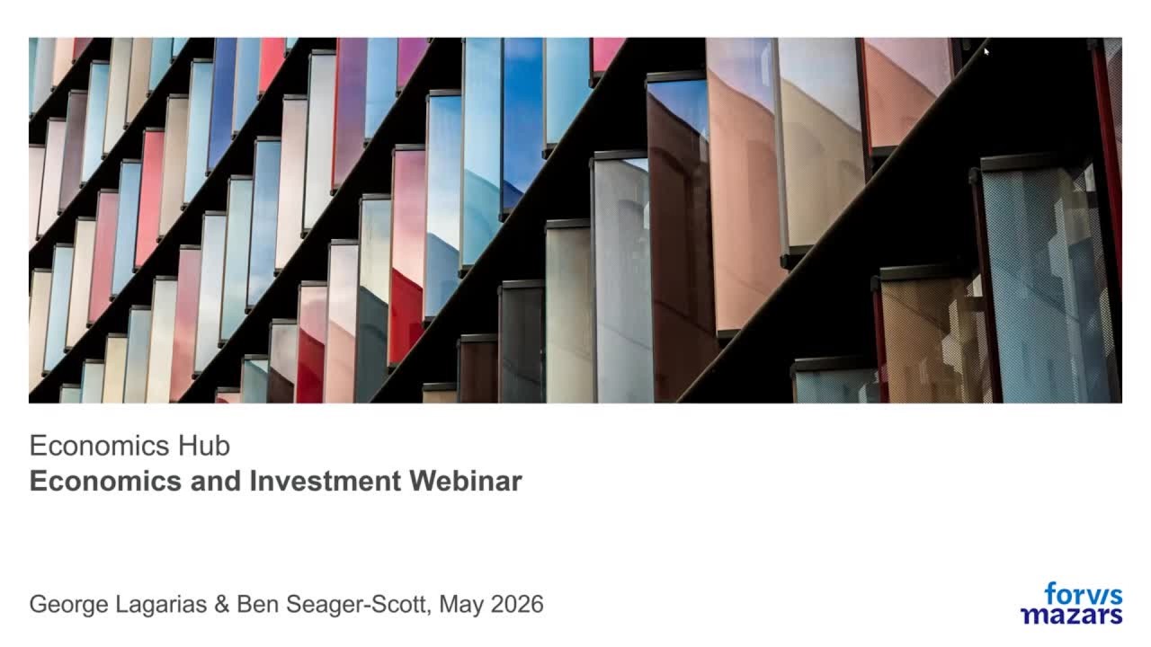 Economics and Investment Webinar - May 2026