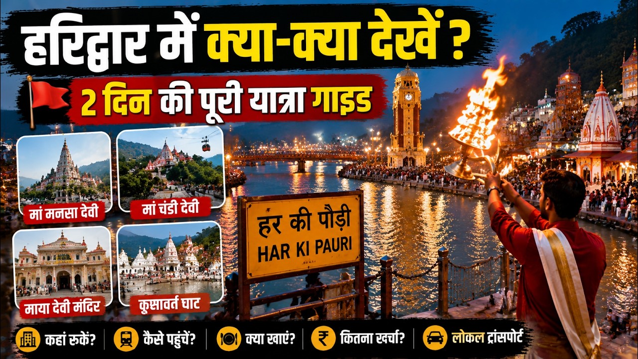 Haridwar Travel Guide | Tourist Place Explore In 2 Day | Tour Budget, Itinerary | Travel Junoon
