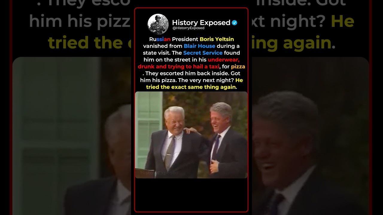 When Boris Yeltsin Escaped the White House for Pizza 🍕😂