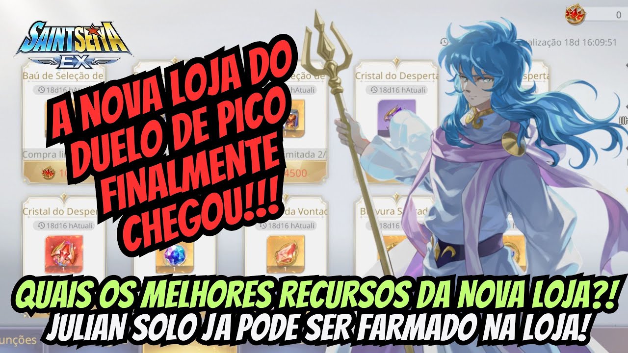 ⭐ESSES SÃO OS MELHORES ITENS PARA SE FARMAR NA NOVA LOJA DO DUELO DE PICO EM SAINT SEIYA EX!!!⭐