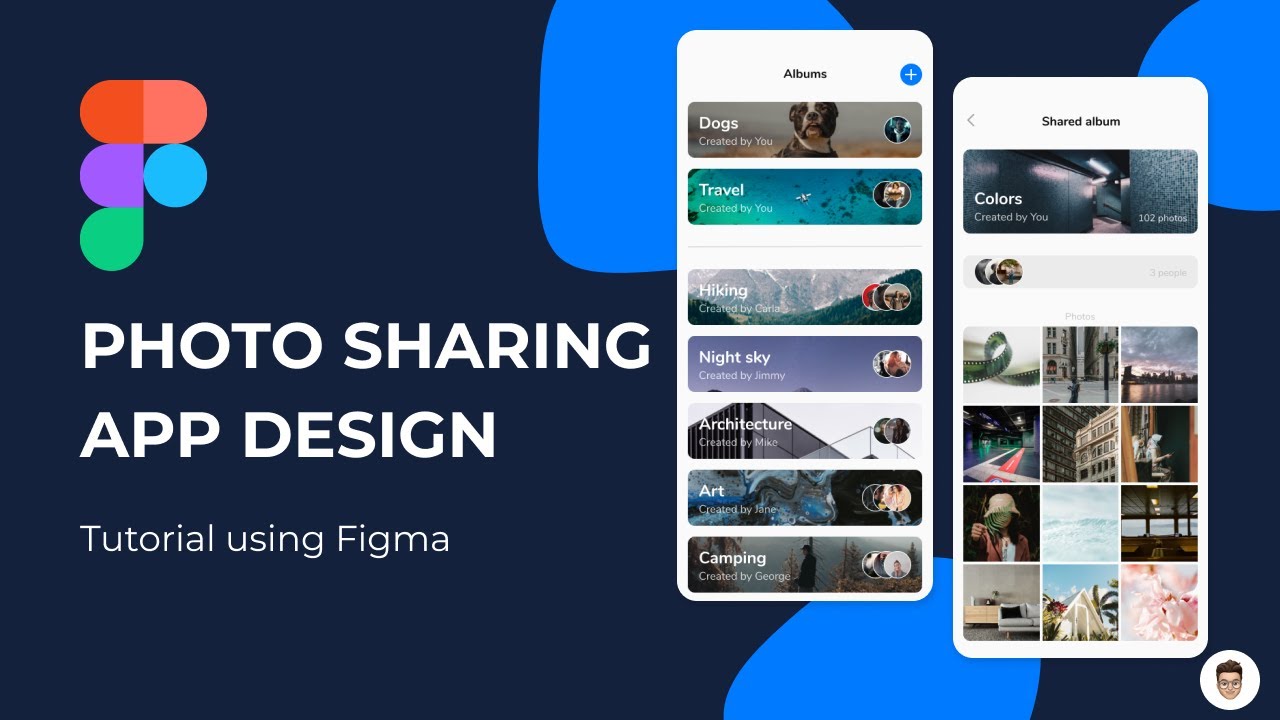 Photo Sharing App Design - Figma Tutorial
