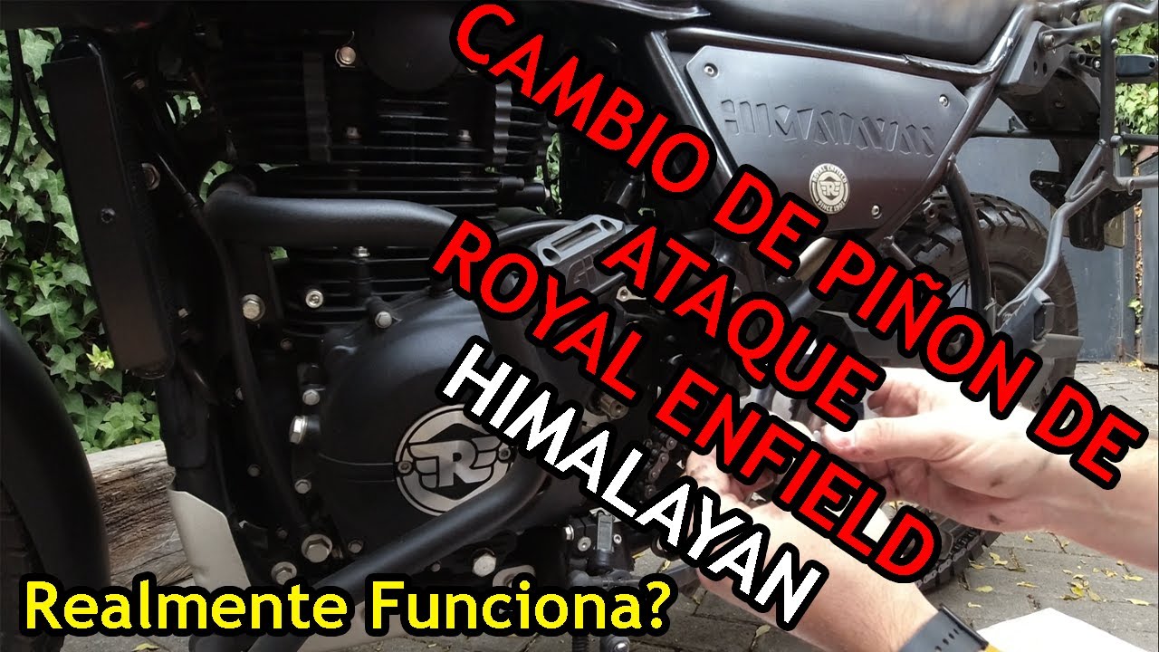 ROYAL ENFIELD HIMALAYAN BS4 / Cambio de Pi&ntilde;&oacute;n de ataque por uno de 16 dientes 🏍️🛵