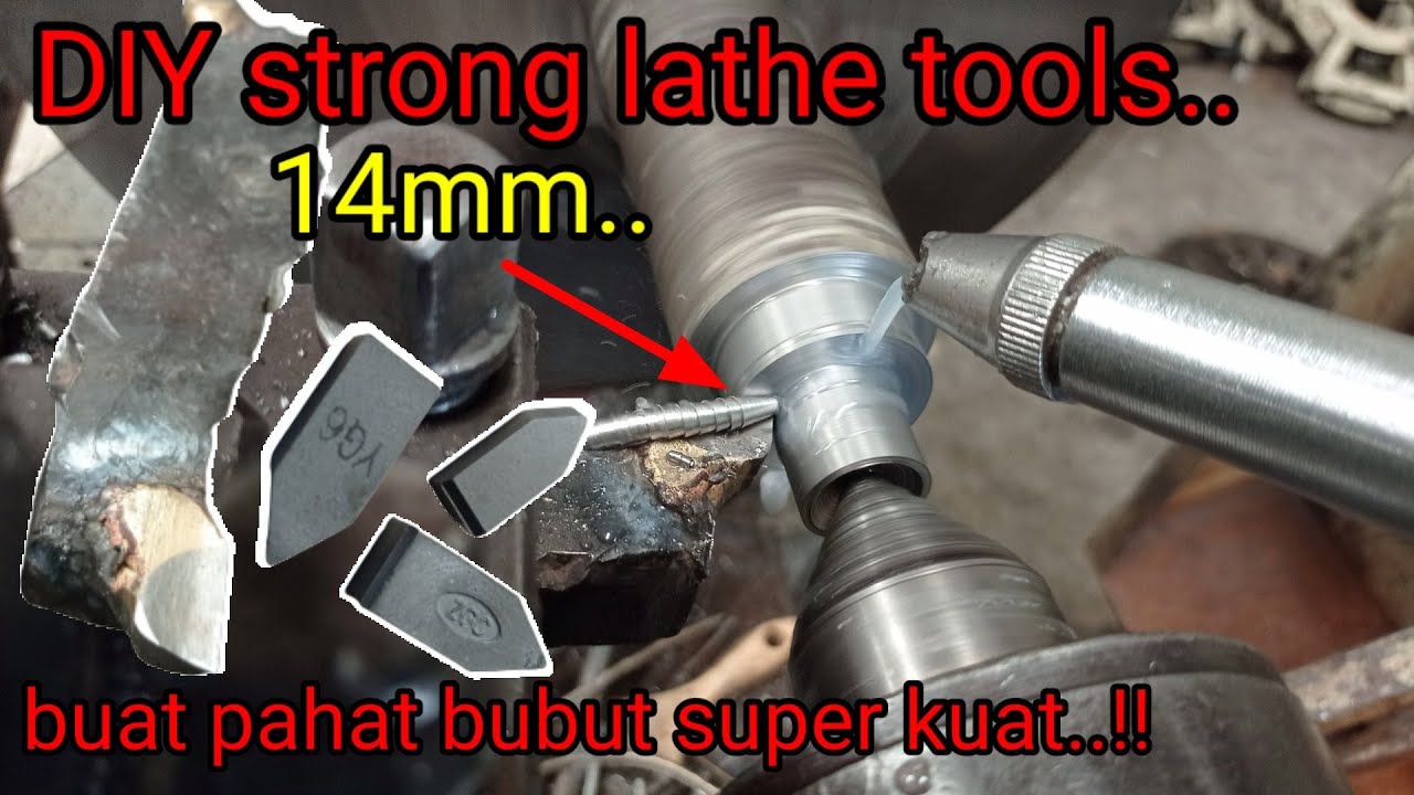 Make a Strong Lathe Tool | Buat Pahat Bubut Kuat Dengan Las Kuningan | Idea Working Workshop welding