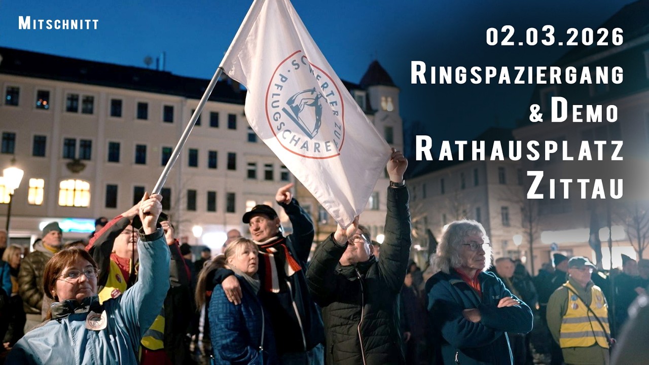 Spaziergang und Montagsdemo 02.03.2026 in Zittau