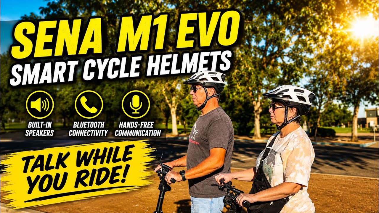 Sena M1 EVO Bluetooth and Mesh Smart Intercom Cycling Helmet Review #rideconnected  #smarthelmet