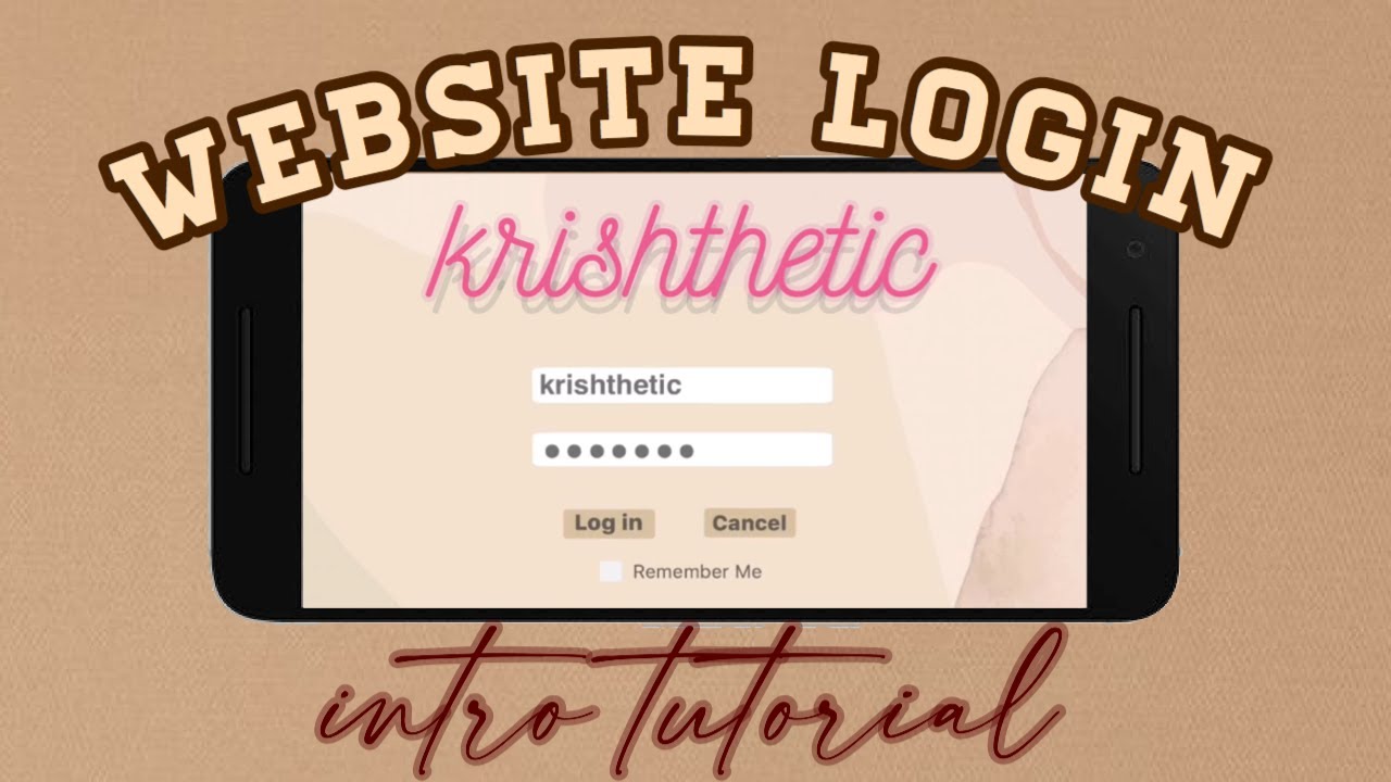 WEBSITE LOGIN INTRO tutorial | Alliana Dolina inspired