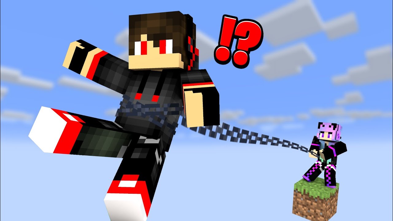 Minecraft, But It's Only One Chained Together block...