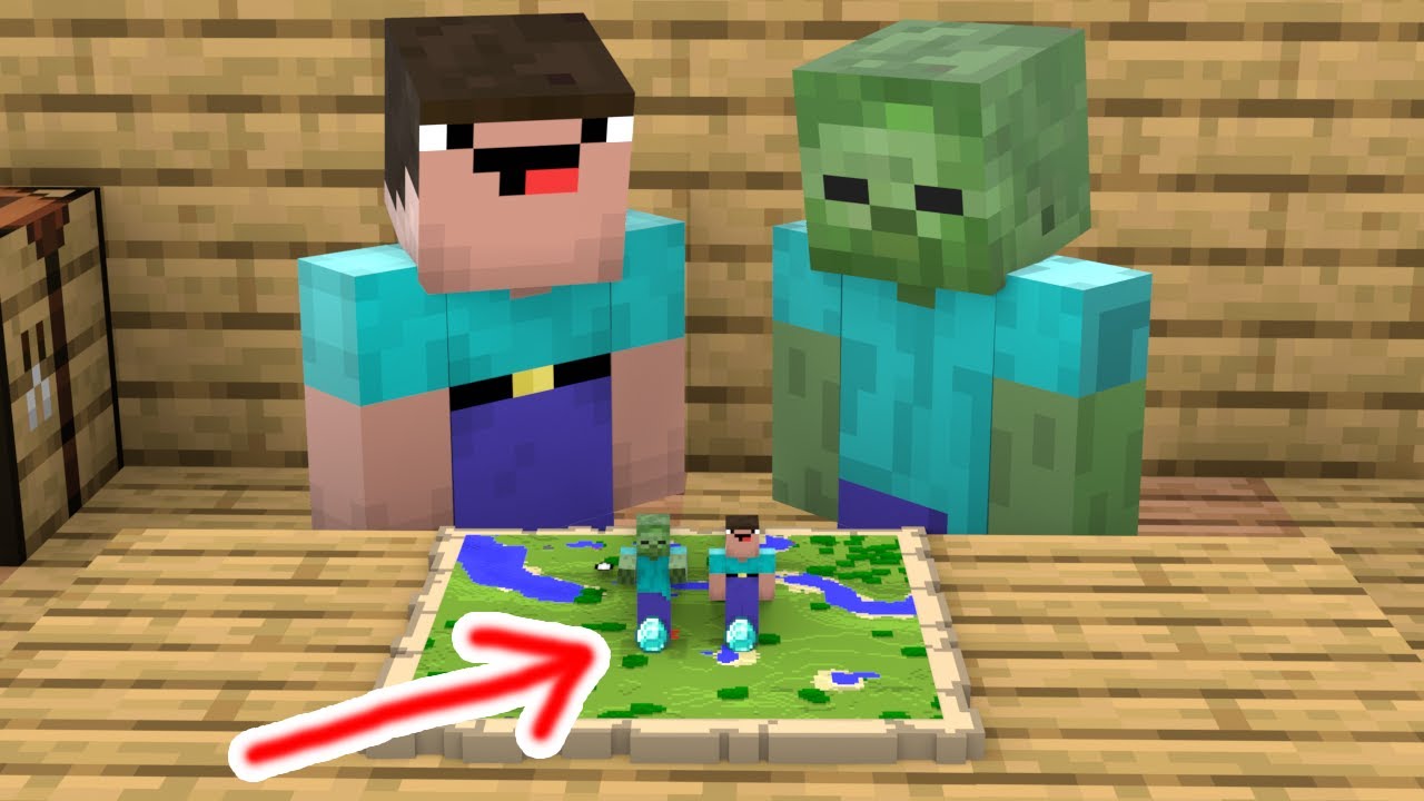 Noob and Zombie Boy - Minecraft Animation