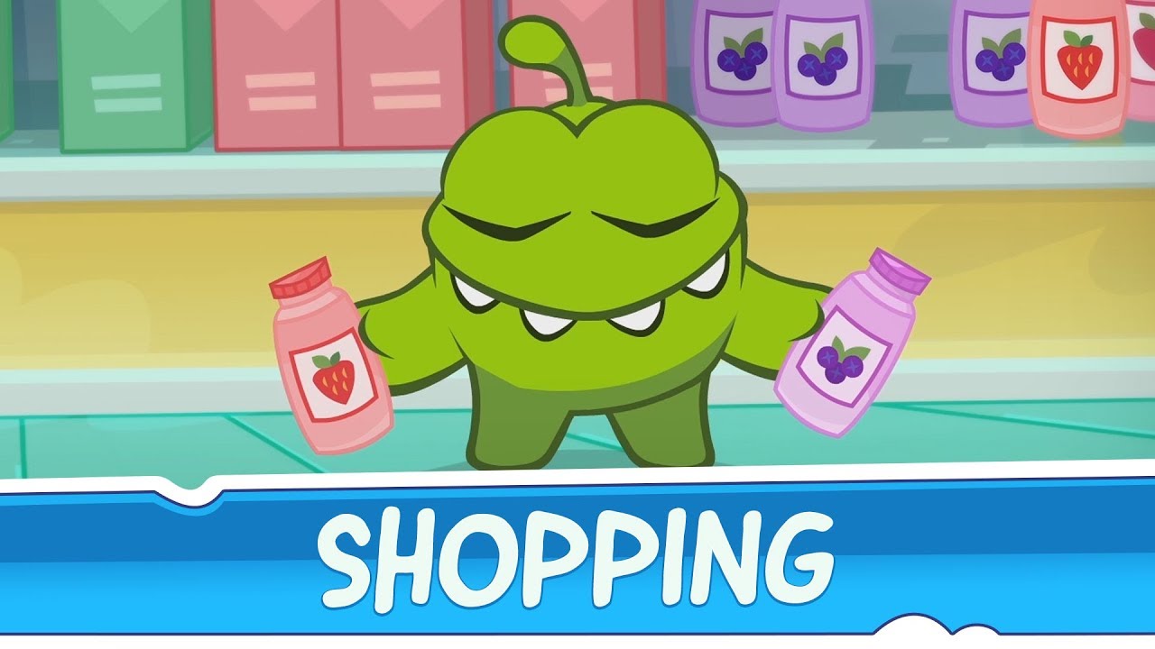 Om Nom Stories: Video Blog - Shopping (Cartoons for Children) | Cartoons for Kids