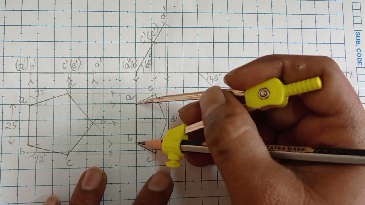 Pentagon Lamina manual sketch#education #caeducation 