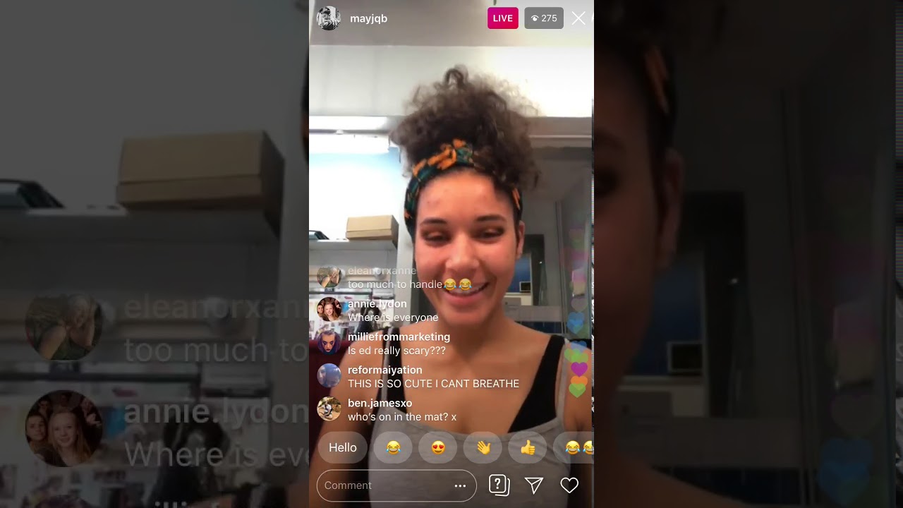 Maiya’s First ever Instagram Live