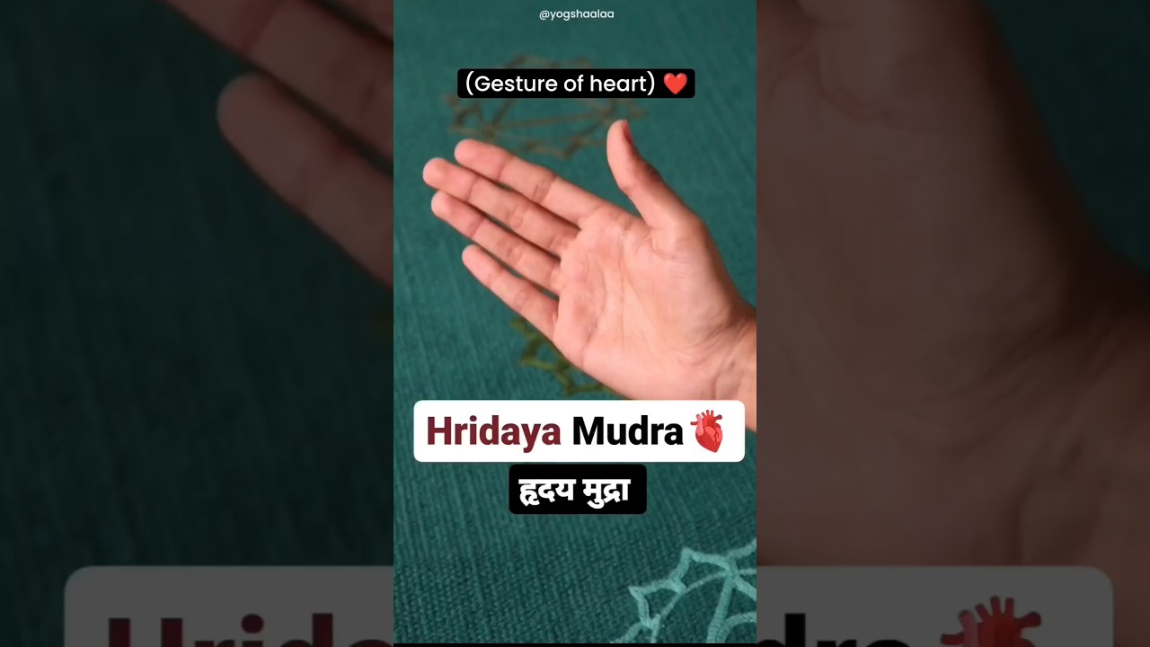 Good for heart!!🫀 Hridaya mudra✨ 