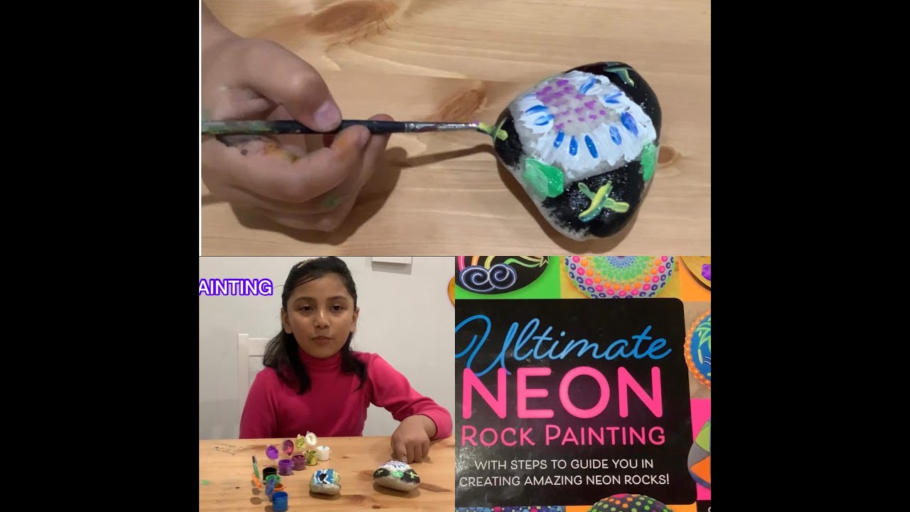 ROCK PAINTING BY ACTIVE AND CREATIVE SARAH