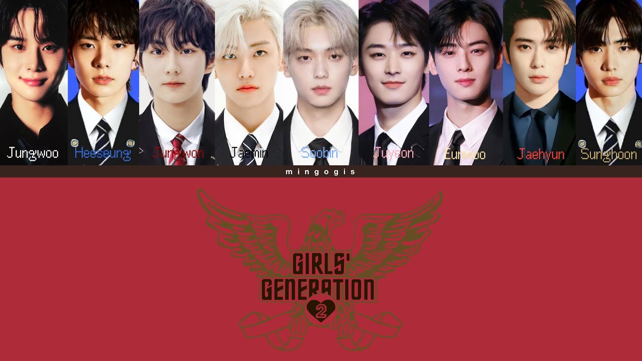 SOOBIN, JUNGWON, JAEHYUN, SUNGHOON, JUNGWOO, HEESEUNG, JAEMIN, EUNWOO, JUYEON - GENIE (AI COVER)