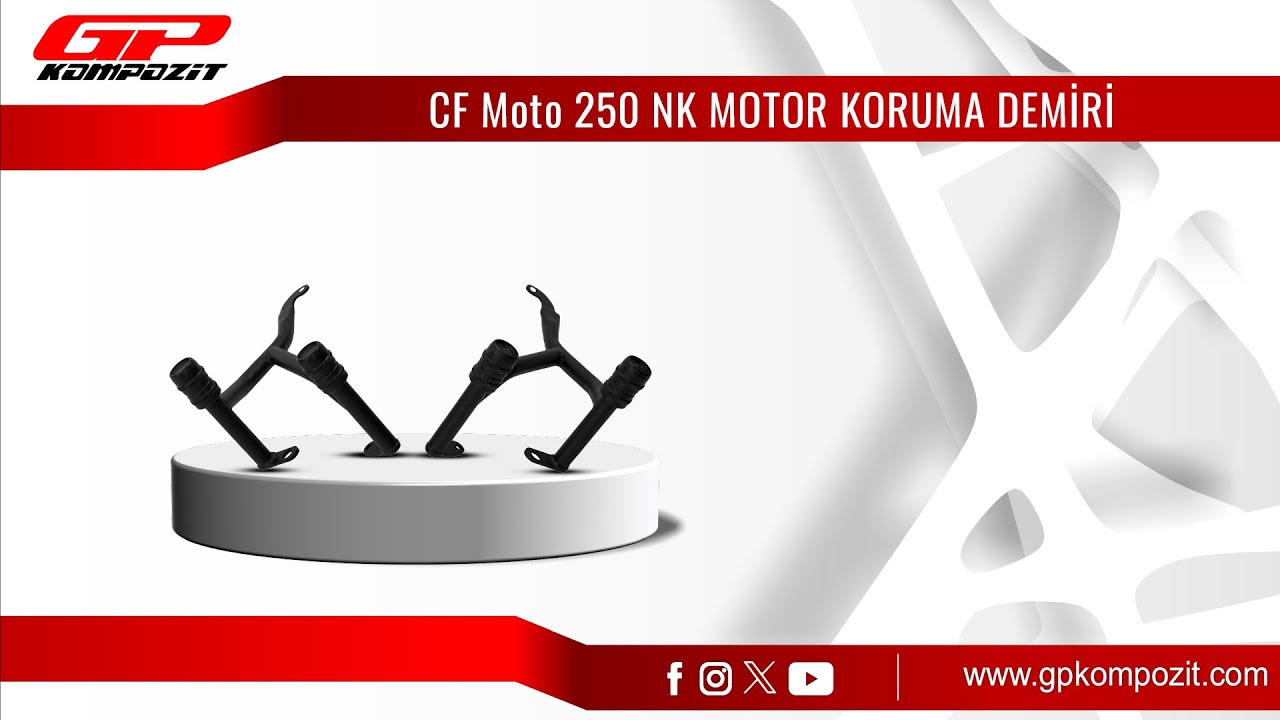 GP Kompozit CF Moto 250 NK Uyumlu Koruma Demiri Montajı