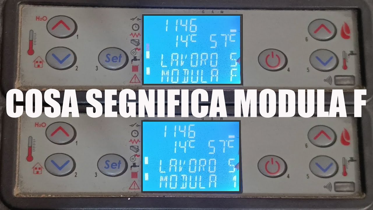 MODULA F sulla termostufa Cola e cosa significa