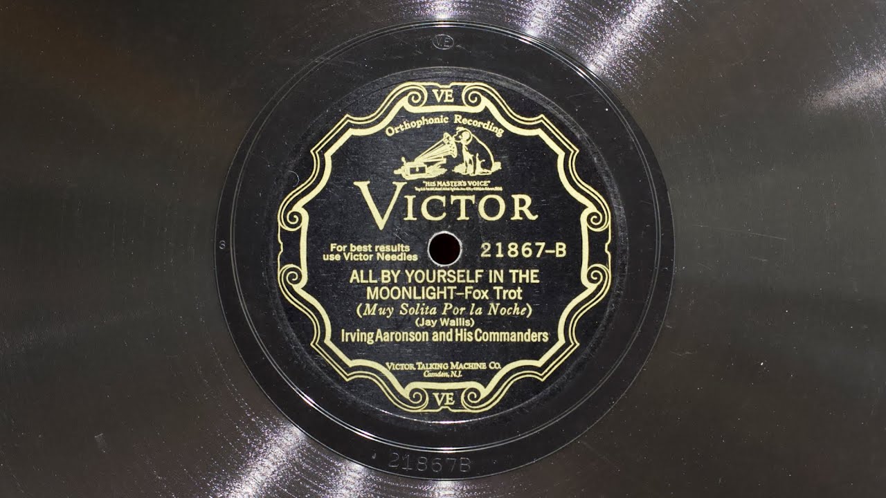 All By Yourself in the Moonlight • Irving Aaronson and His Commanders (EMG Xb Oversize Gramophone)