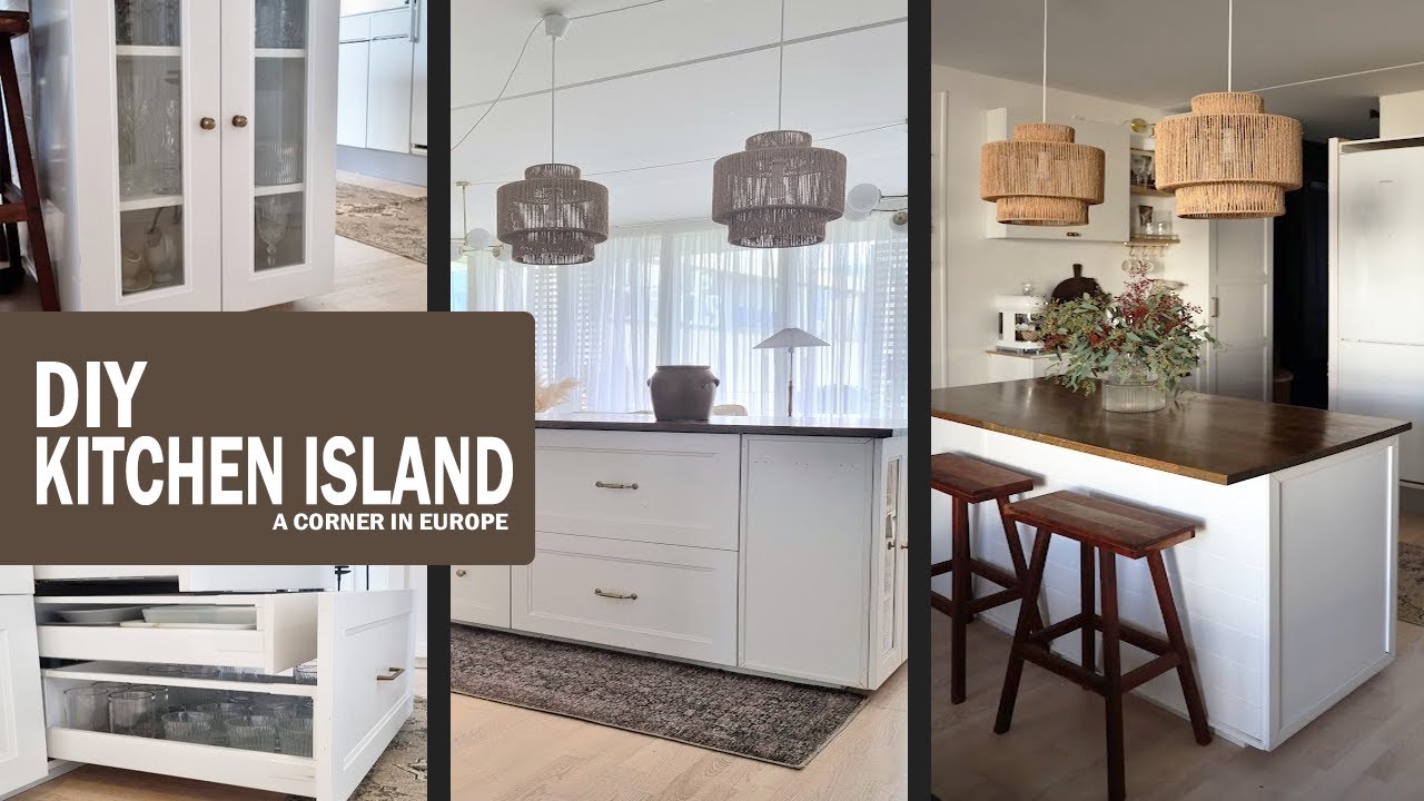 DIY Kitchen Island: How to Build a Kitchen Island using this IKEA Hack