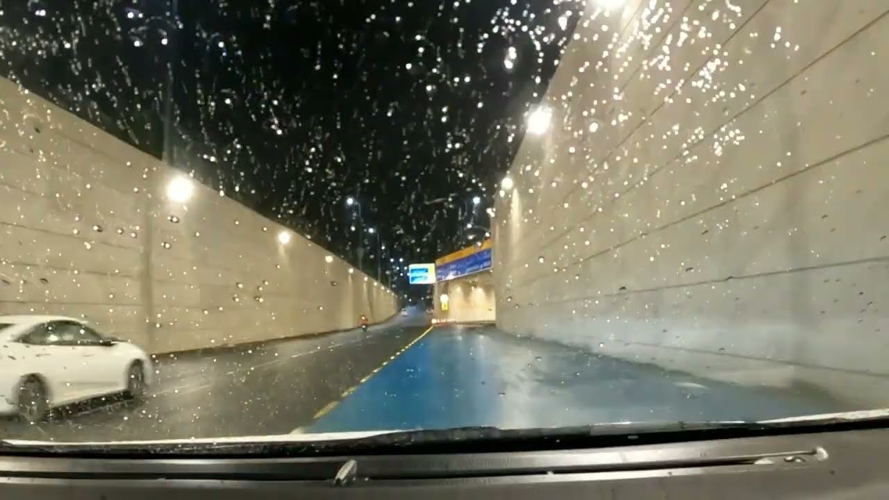 LAHORE | Kalma Underpass at Night during Rain