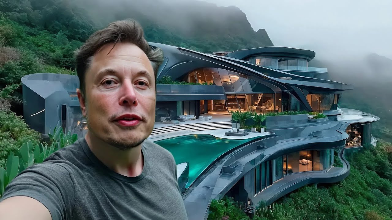 In Elon Musks neuer 10 000 000 000 Dollar Villa!