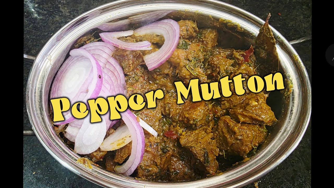 Pepper mutton | restaurant style mutton fry | tala hua gosht | mutton fry | Dhaba style mutton fry