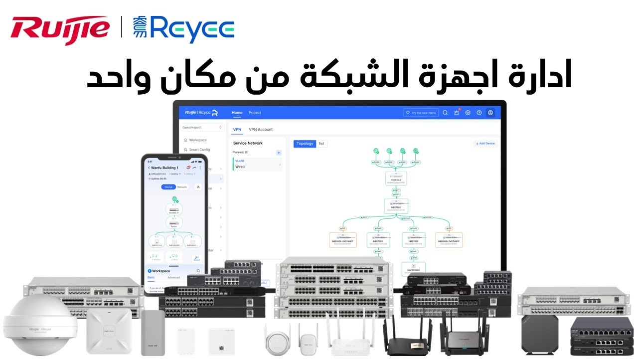 مهما كانت اجهزة الشبكة هواية | الكلاود يسهل ادارتهة | Ruijie Cloud