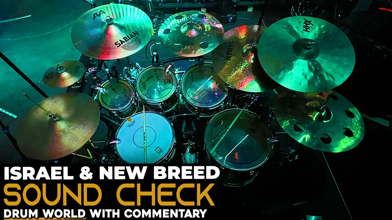 These Drums are PERFECT! | Israel & New Breed Band Soundcheck. Carlin Muccular & Pearl Masters Drums