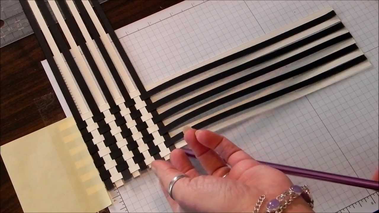 Paper Weave Scrapbook technique
