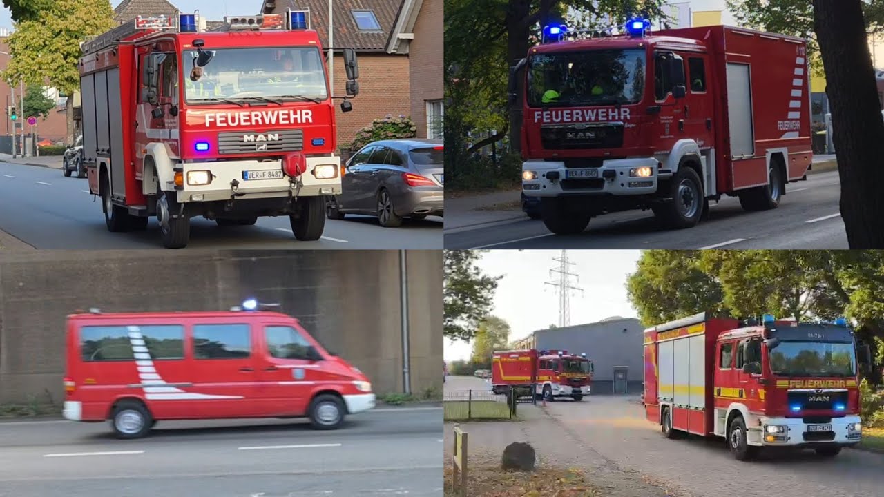 Die Verdener, scharnhorster & diedörverdener feuerwehr sowie das DRK & Kreisgefahrgutzug im einsatz 