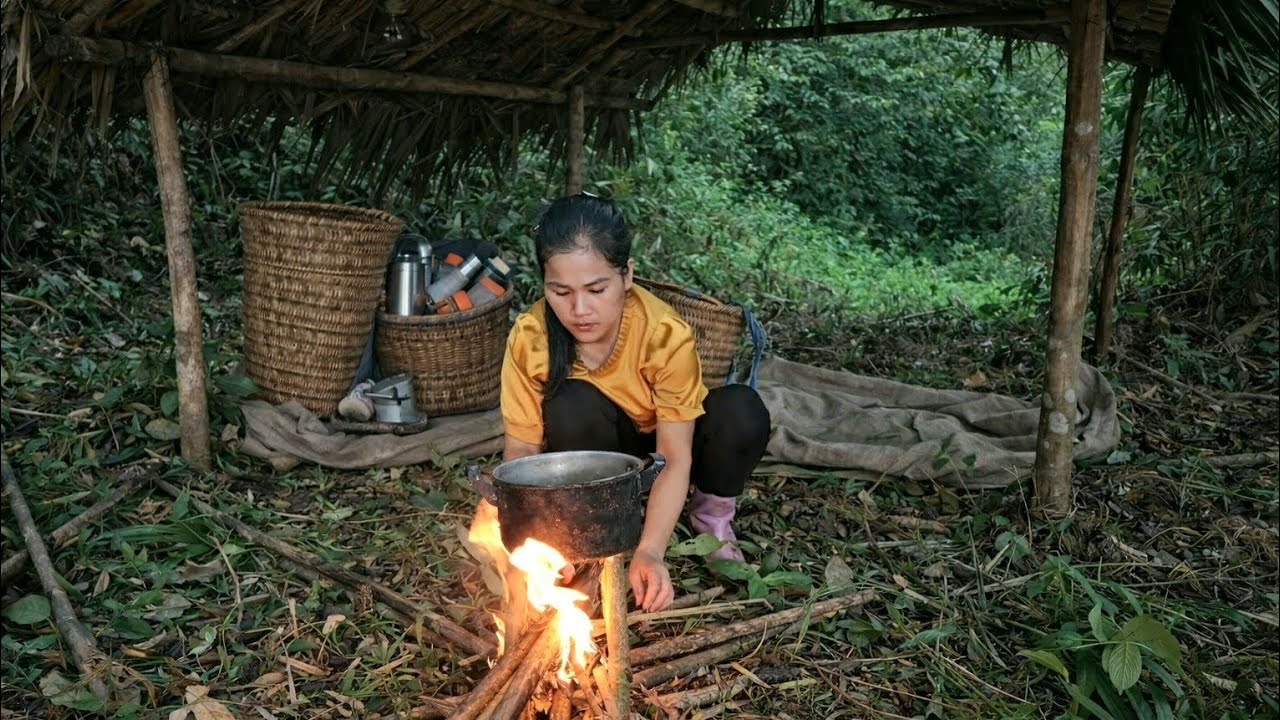 He harvests dragon fruit to sell and lives alone in an abandoned shack.