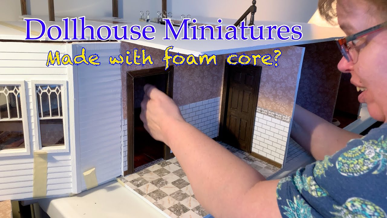 Dollhouse Miniatures made with foam core