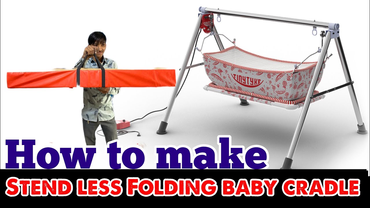 Stainless steel square cradle/ how to make baby cradle/ gujarat precast/ steel folding cradle