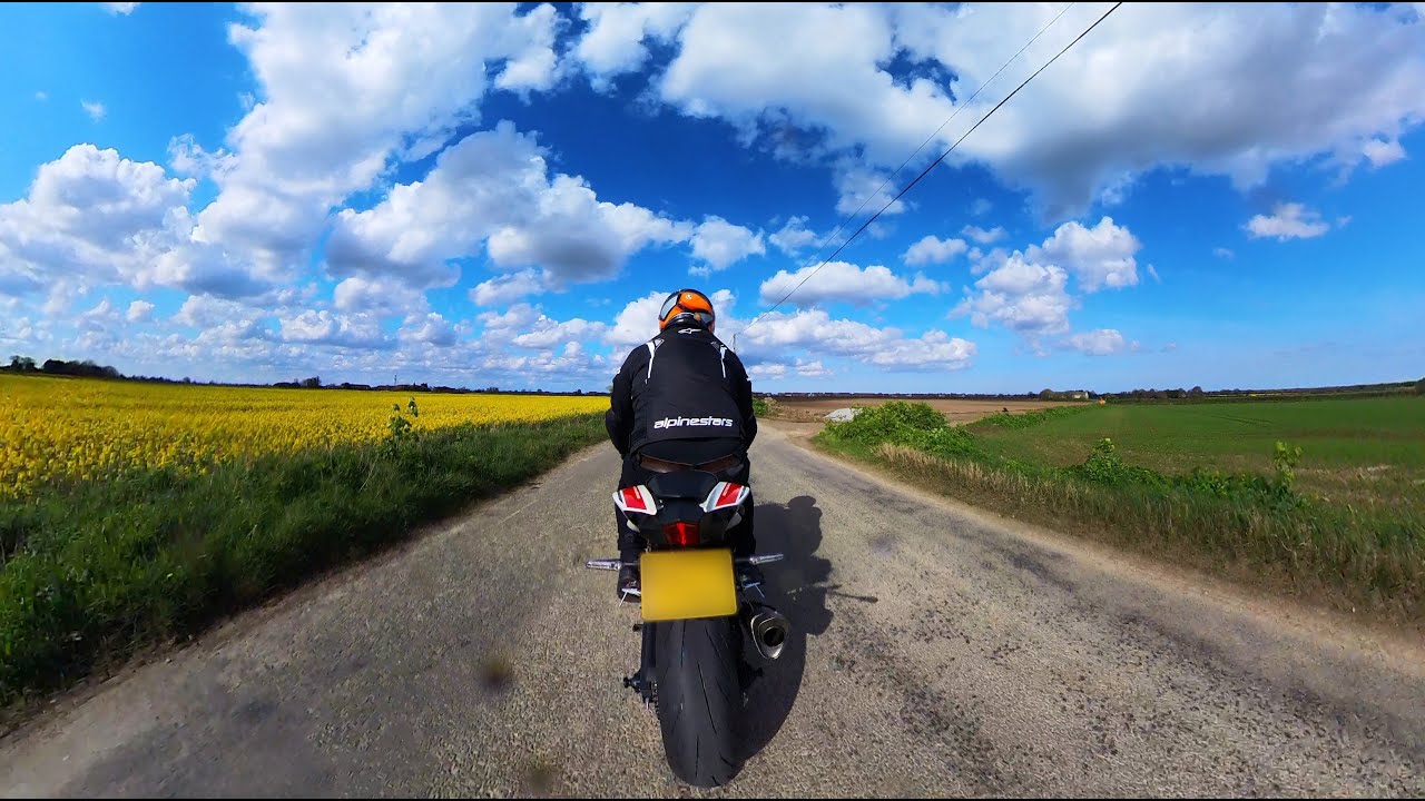 Yamaha R7 Akrapovic GYTR Racing Line Exhaust | Insta360 X3 | 4K POV #insta #yamaha