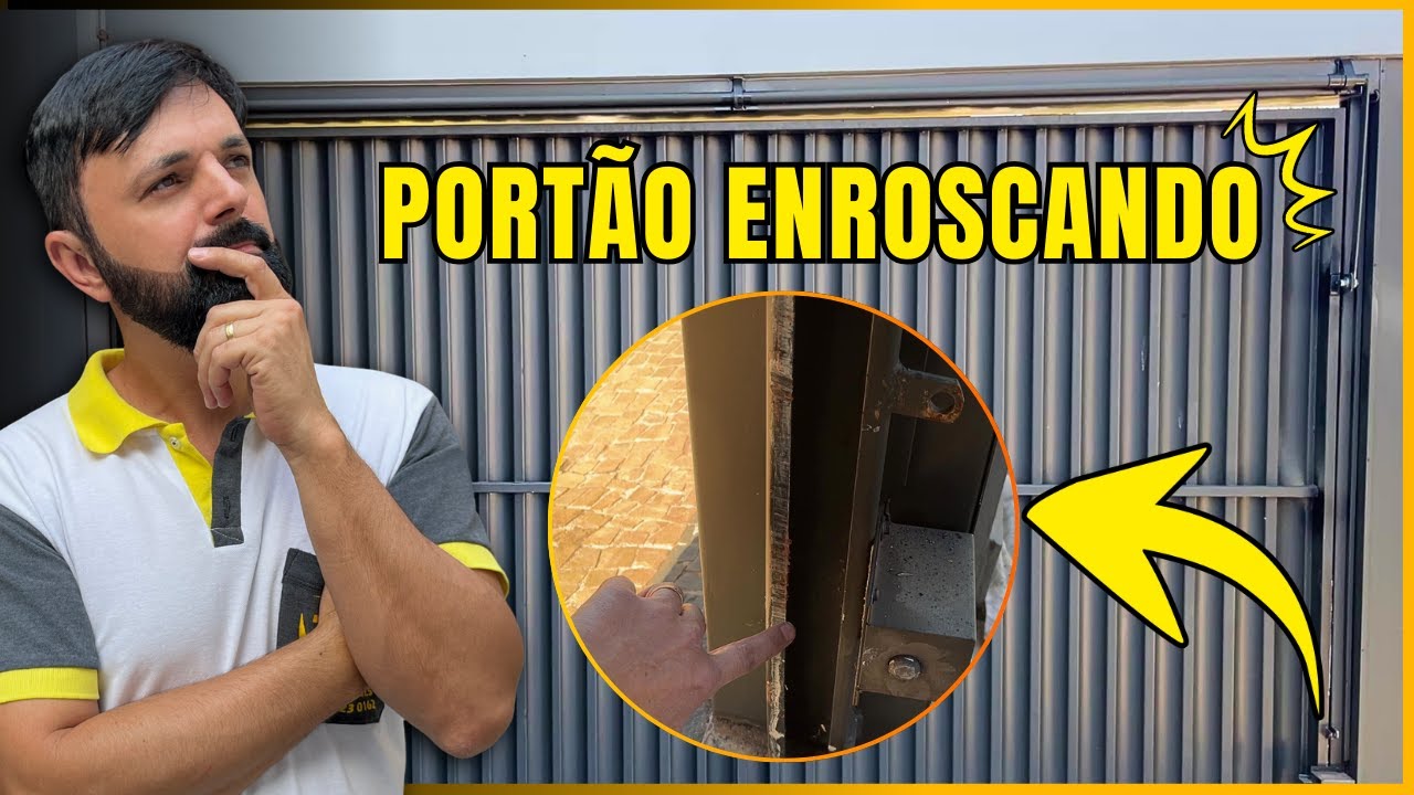 COMO RESOLVER PORTÃO BASCULANTE ENROSCANDO, FAZENDO BARULHO!