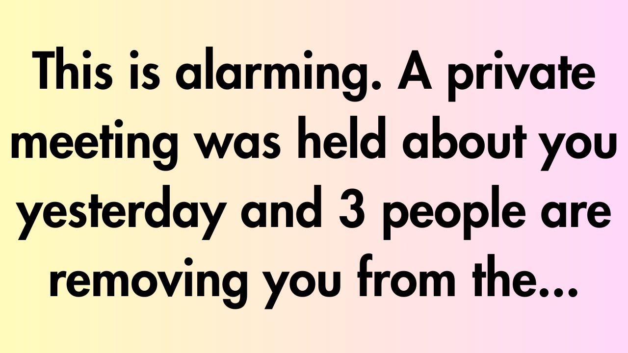 Angels say | This is alarming. private meeting was held... | Angel Message