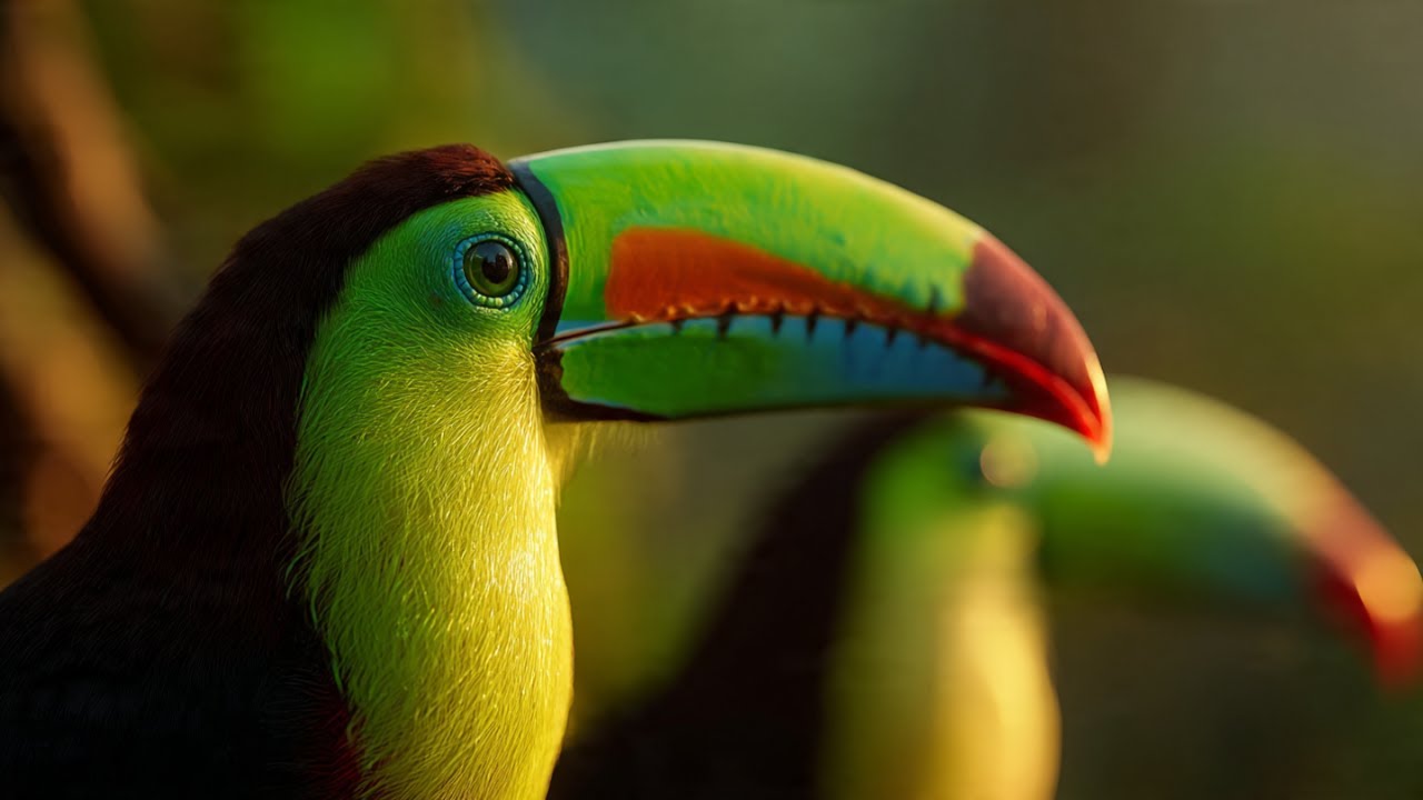 Beautiful Toucans of the Rainforest | Relaxing Wildlife Video