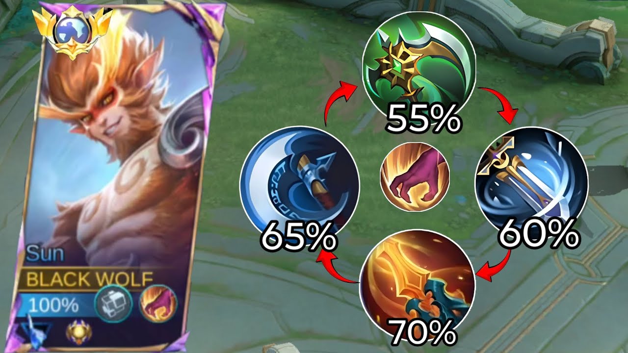 Sun Best Jungler For Solo Rank!! - Top 1 Global Sun ~ MLBB