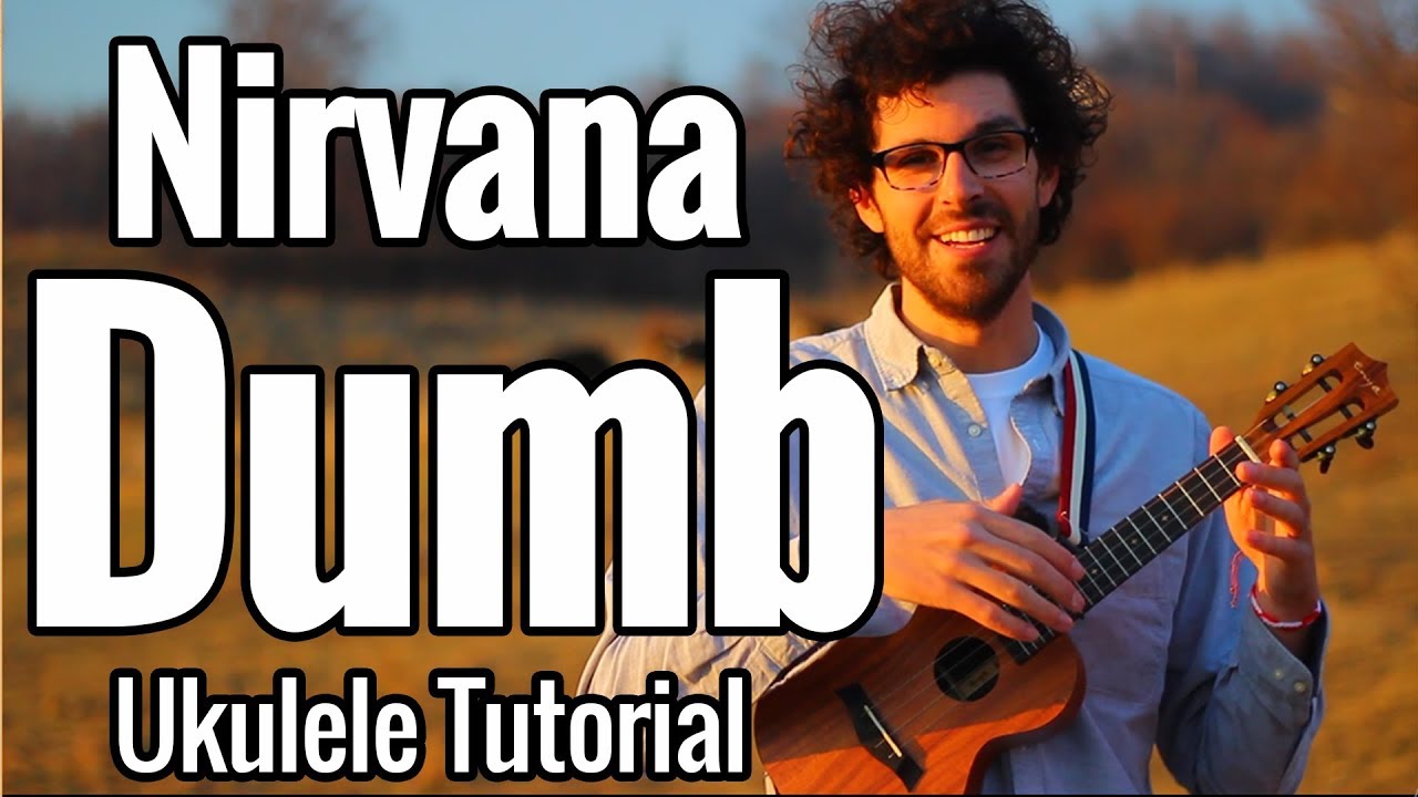 Nirvana - Dumb (урок игры на укулеле) с игрой под музыку и аккордами на экране
