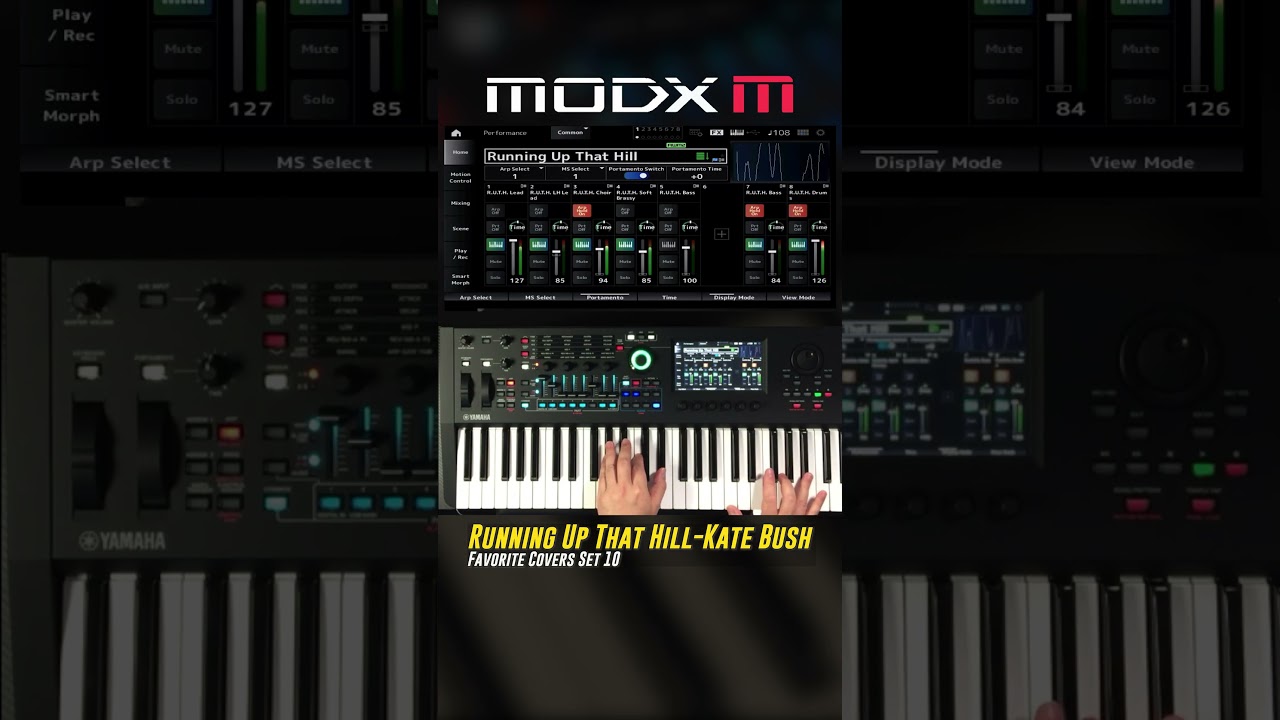 Звуки кавера на MODX M Keyboard Synth от Кейт Буш для Running Up That Hill