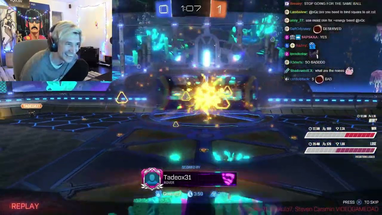XQC PLAYS ROCKET LEAGUE WITH FRIENDS! #2