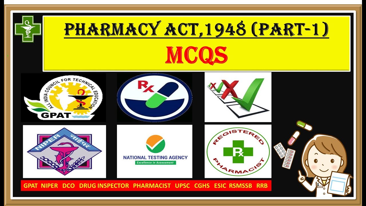 Pharmacy Act 1948 MCQs, part-1