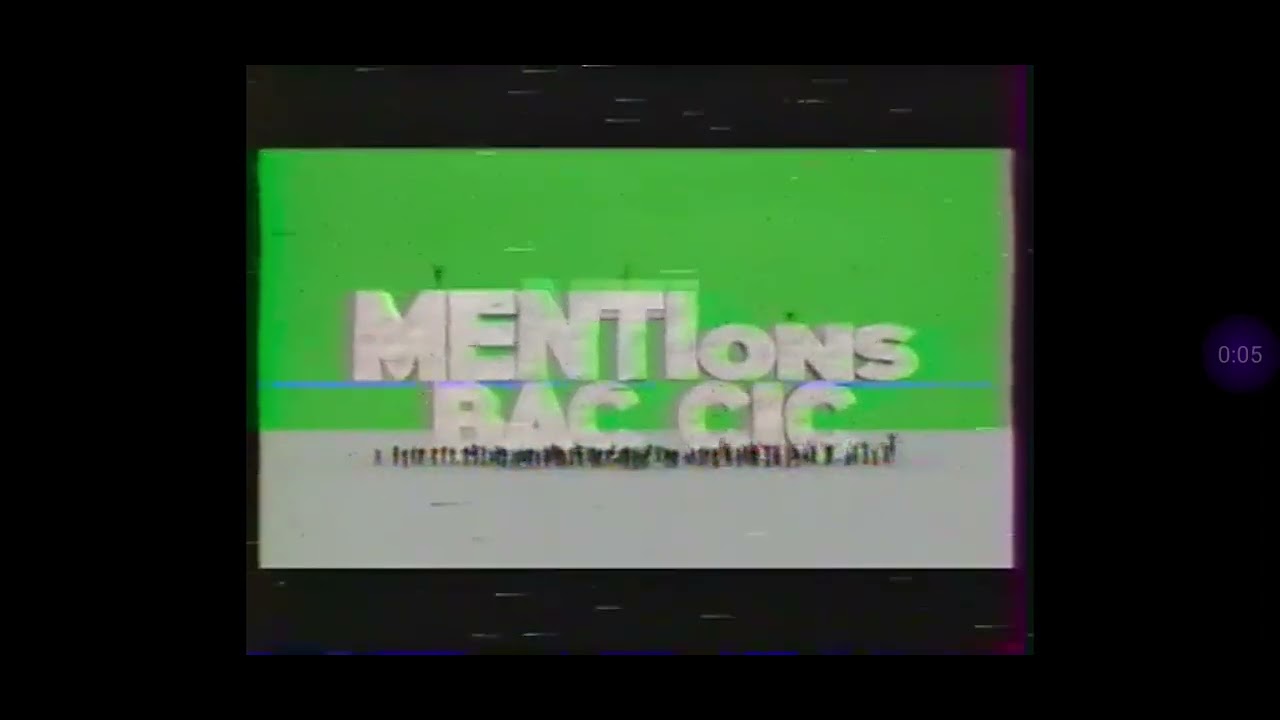 Mentions bac cic (météo après téléshopping TF1, 21 juin 2010)