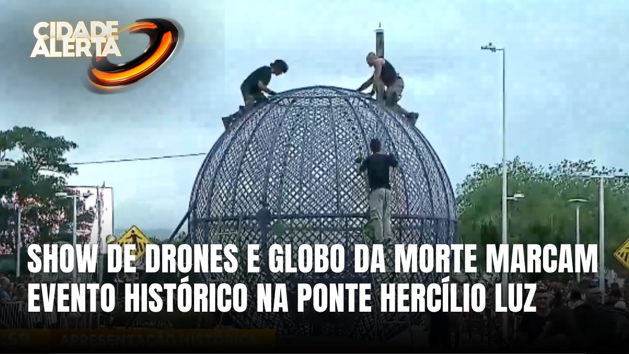 Cabeceira da Ponte Hercílio Luz fechada para apresentação do Mirage Circus