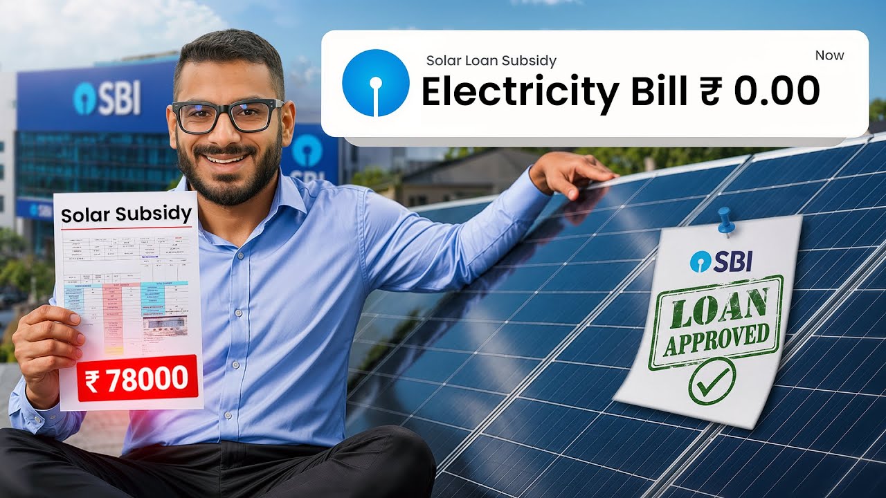 Solar Loan | PM Surya Ghar Yojana | Rs 78000 Govt Subsidy