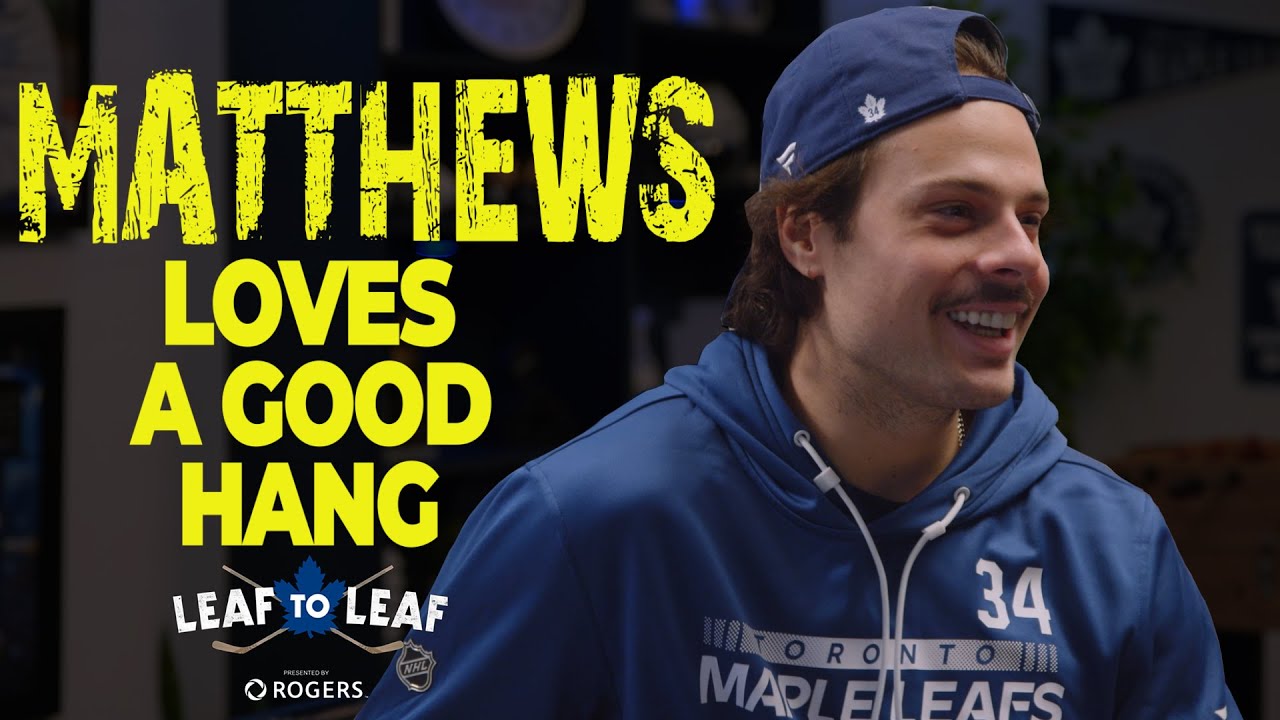 Matthews Loves a Good Hang | Leaf to Leaf with Auston Matthews and Michael Bunting