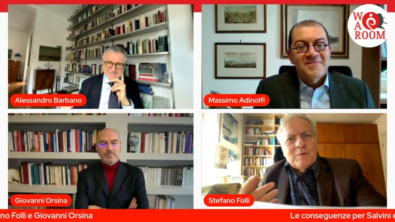 War Room - Alessandro Barbano con Massimo Adinolfi, Stefano Folli e Giovanni Orsina